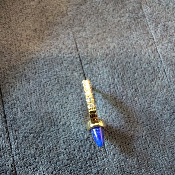 **Brand New** Maria Tash Lapis Single Short Spike Diamond Eternity Hoop … - Picture 6 of 7